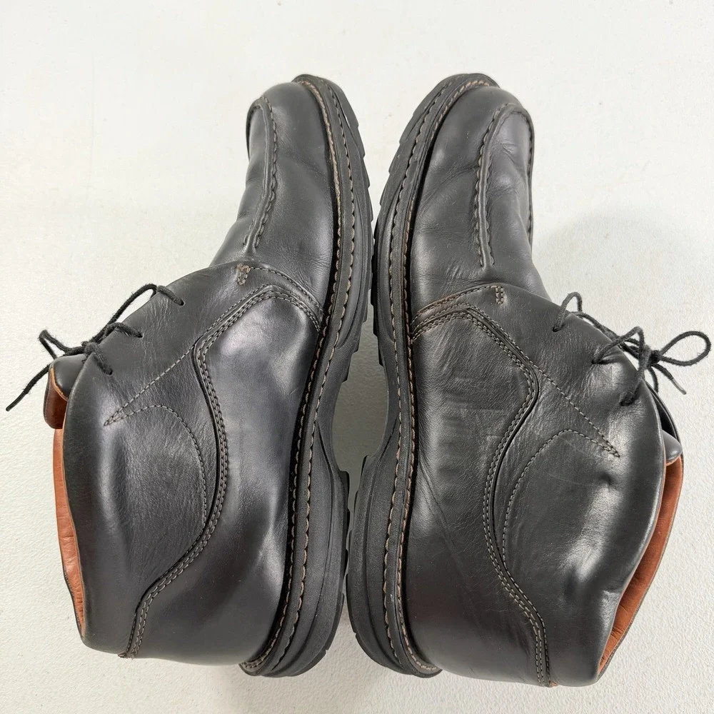 Timberland Smart Comfort Men's Black Leather‎ Moc Toe Chukka Boots Size 10.5 M